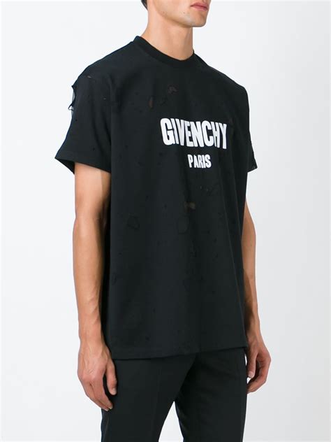 givenchy mens t shirt fake|givenchy distressed t shirt.